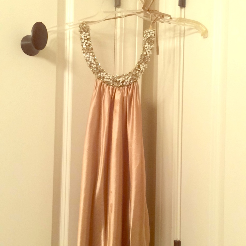Gold formal dress